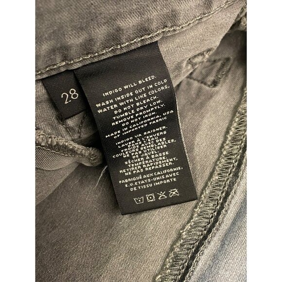 J Brand Jeans Size 28 x 28 Skinny Leg Silver Fox Gray Womens Distressed - Picture 4 of 9
